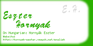 eszter hornyak business card